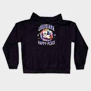 Louisiana is my Happy Place Kids Hoodie